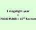 Convert Megalight-year to Hectometer
