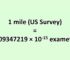 Convert Mile (US Survey) to Exameter