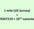 Convert Mile (US Survey) to Nanometer