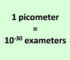Convert Picometer to Exameter