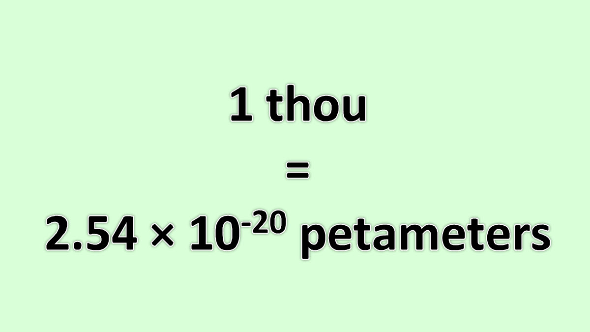 Convert Thou to Petameter - ExcelNotes