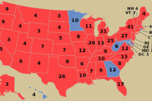 1980 US Federal Elections Electoral Votes