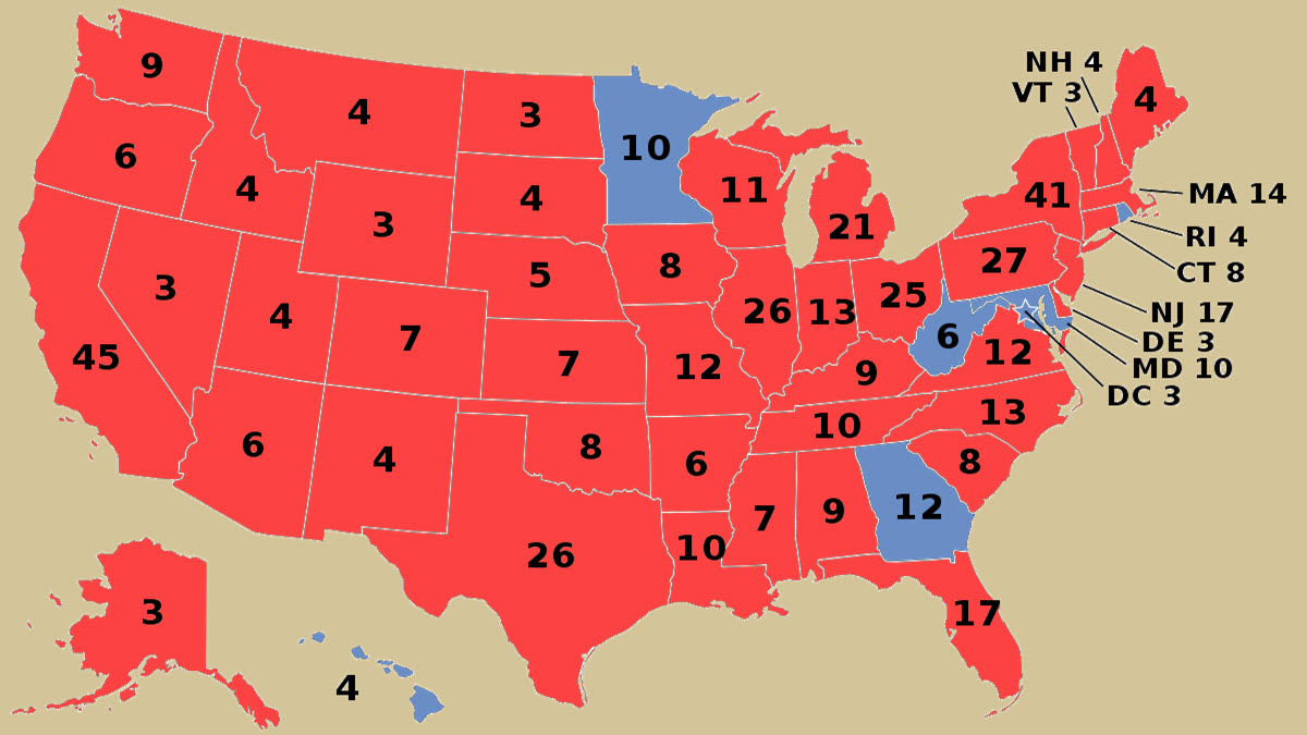 1980 Us Federal Elections Electoral Votes Excelnotes 6754