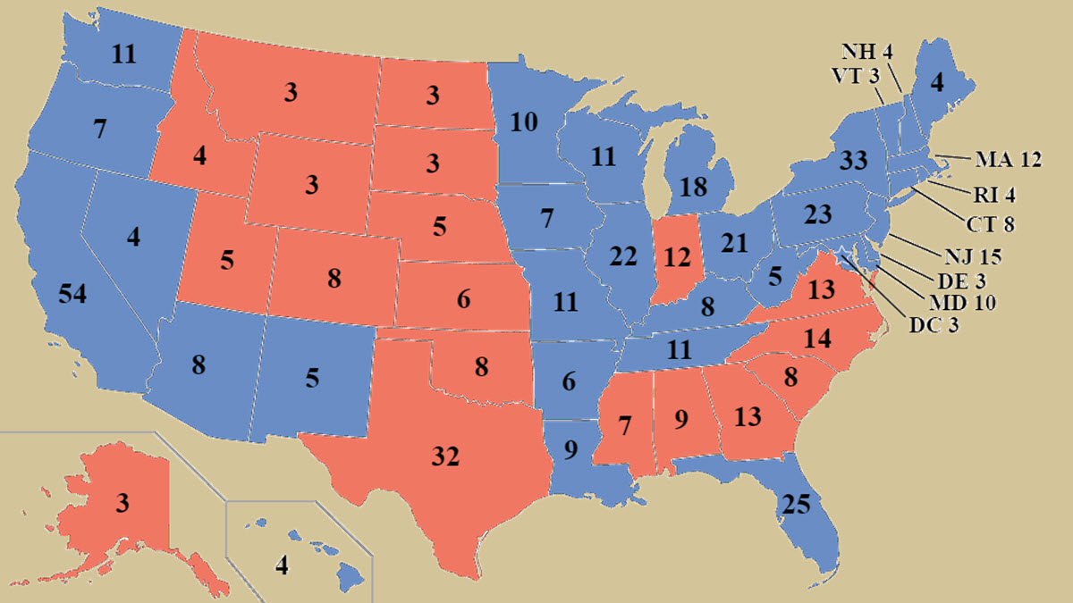 1996 US Federal Elections Electoral Votes - ExcelNotes