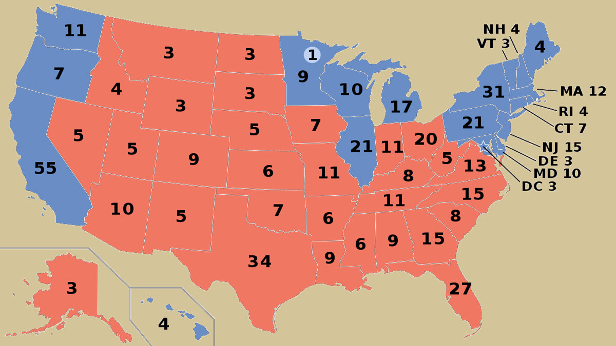 2004 US Federal Elections Electoral Votes - ExcelNotes