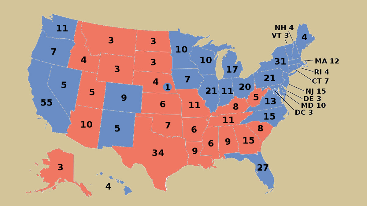 2008 US Federal Elections Electoral Votes - ExcelNotes