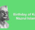 Birthday of Kazi Nazrul Islam