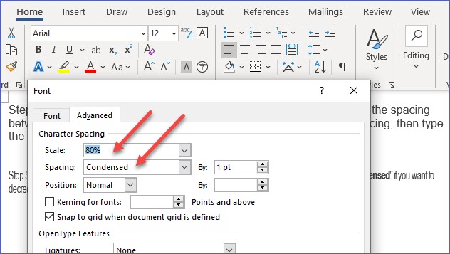 How To Change Letter Spacing In Word
