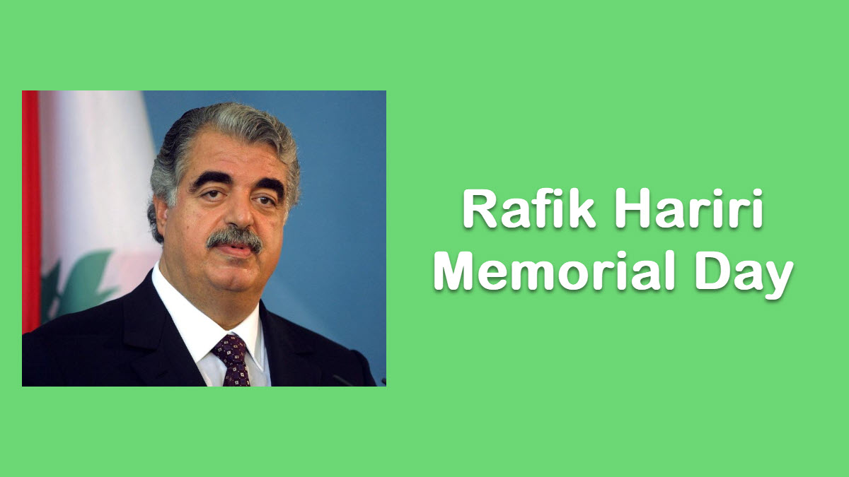 Rafik Hariri Memorial Day - ExcelNotes