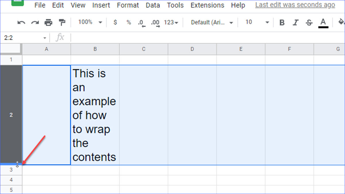 How to Wrap Text In Google Sheets - ExcelNotes