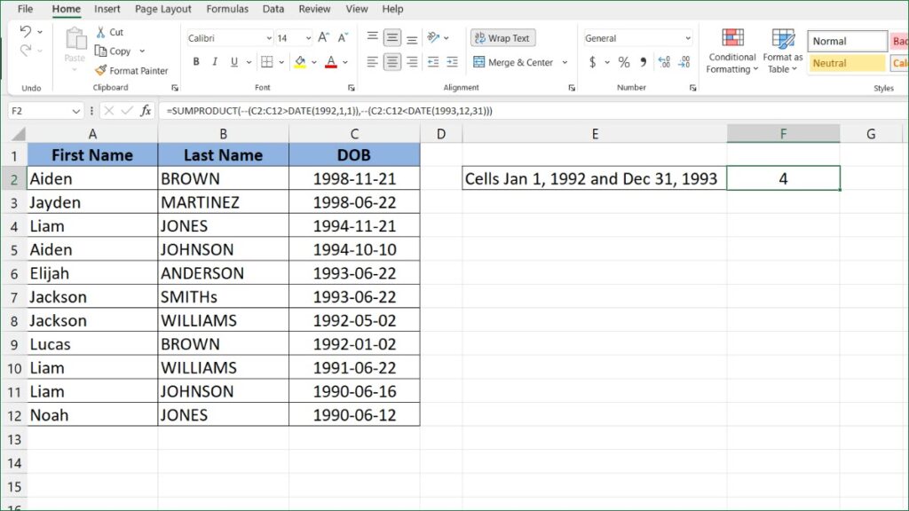 how-to-count-cells-between-dates-excelnotes