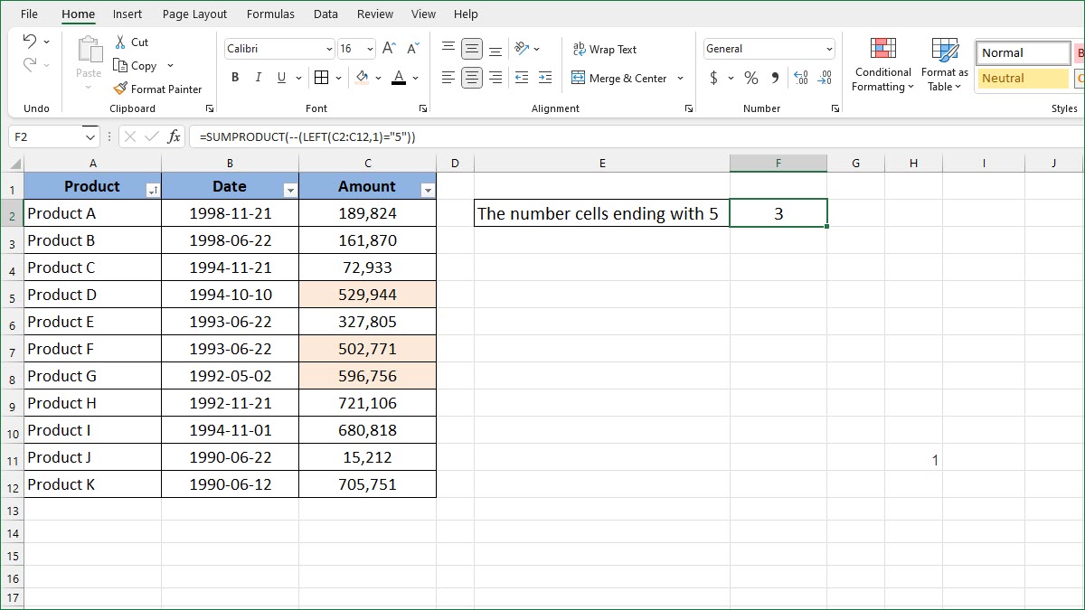 How To Count Cells Starting With A Digit Excelnotes 5900